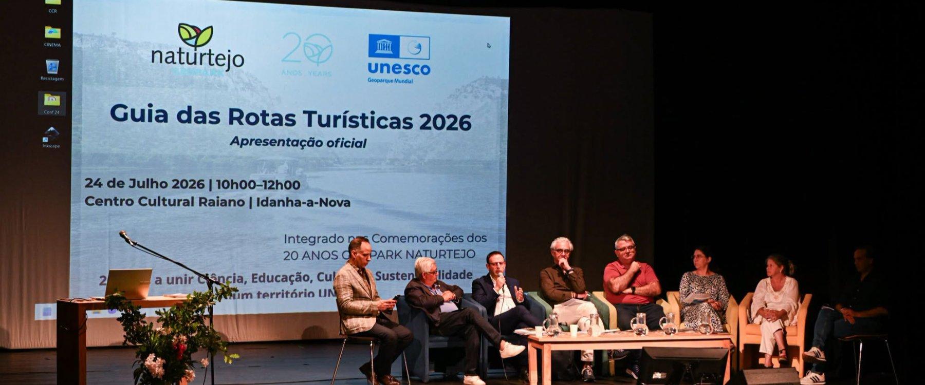 Apresentação do Guia das Rotas Turísticas 2026 assinala os 20 anos do Geopark Naturtejo